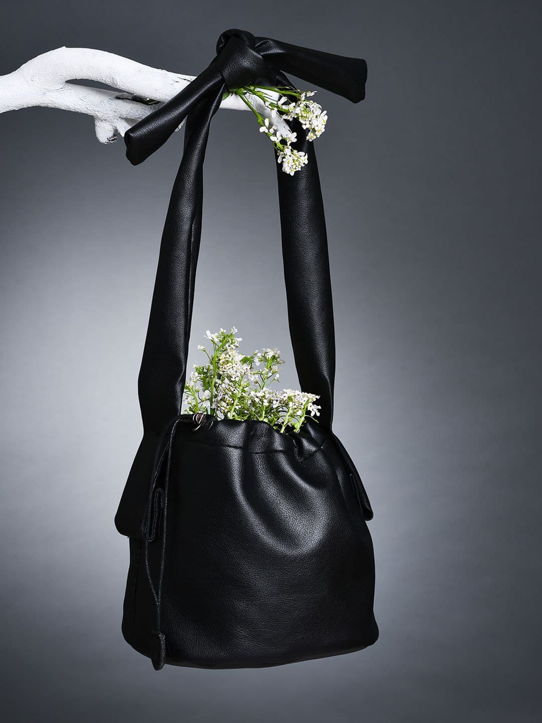 HAUTE SAUCE Textured PU Bucket Sling Bag - view 1
