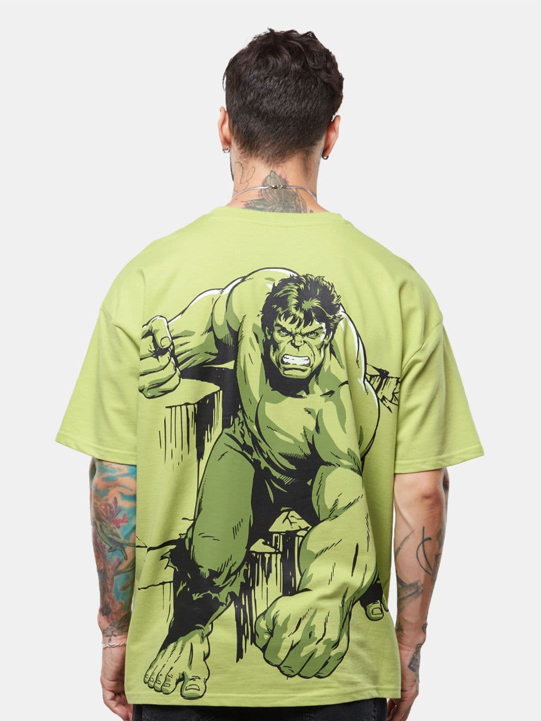 Hexacraft Men Printed Drop-Shoulder Sleeves T-shirt - view 1