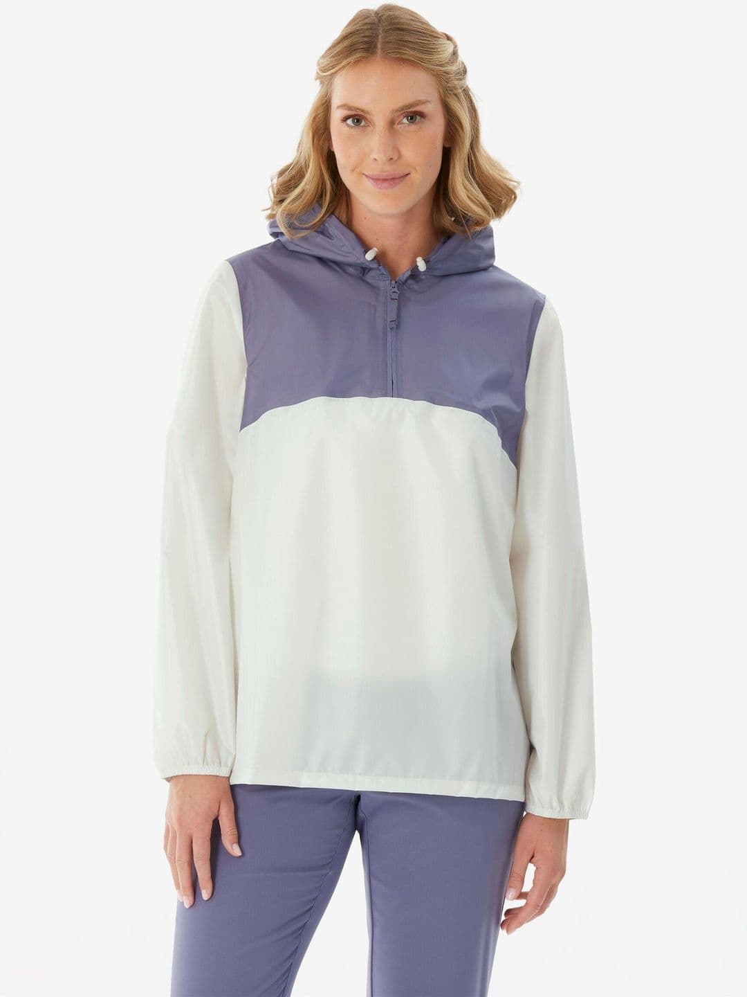 Decathlon Quechua - Women Purple Windproof Hiking Raincoat - view 1
