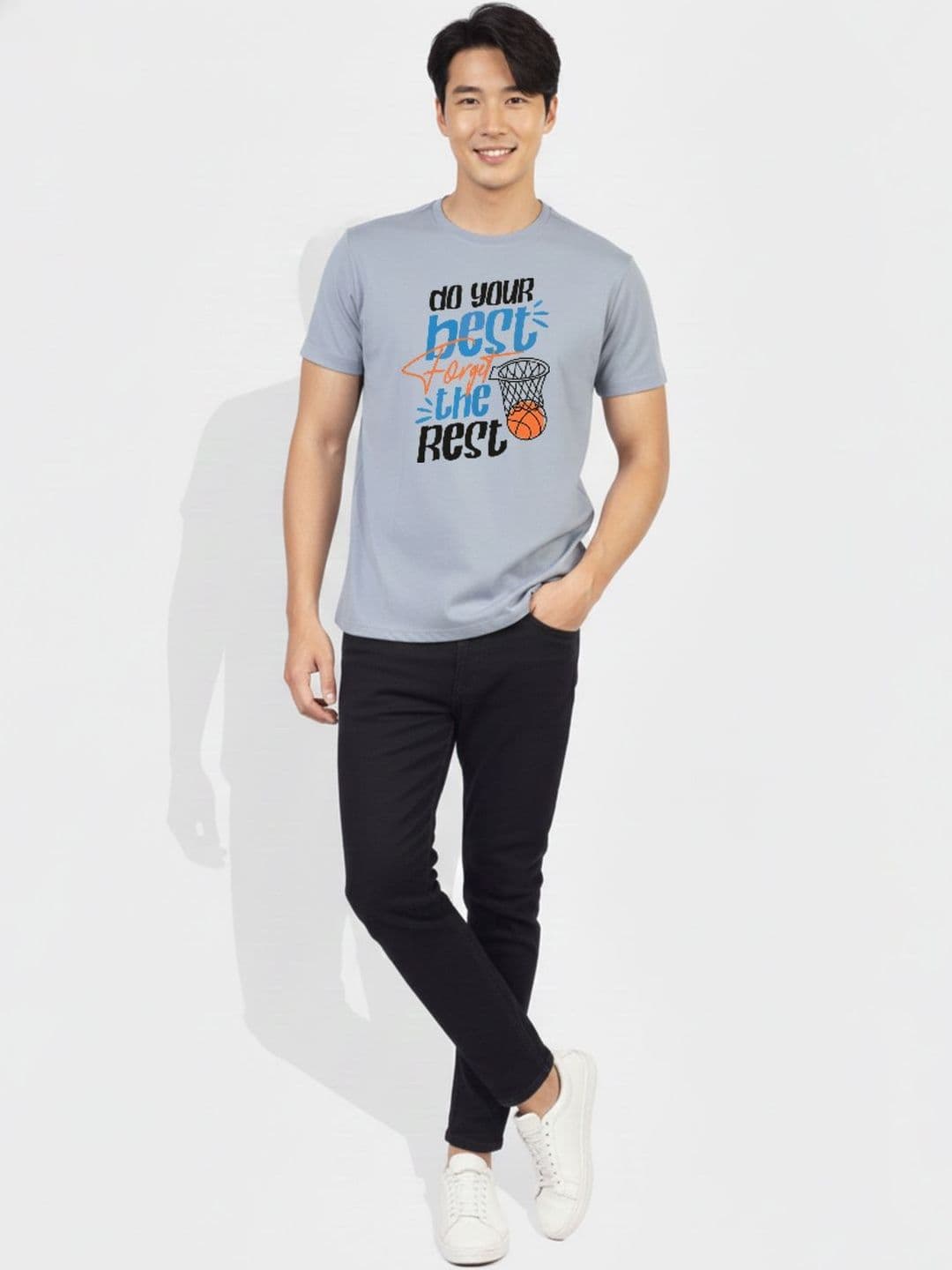 Greylongg Typography Printed T-shirt - view 1