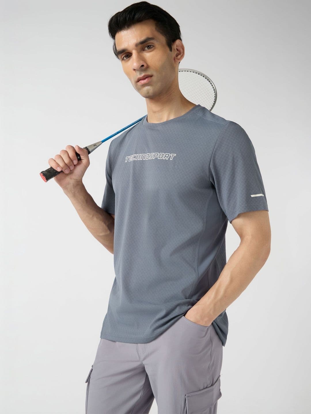 Technosport Men Brand Logo Moisture Wicking T-shirt - view 1