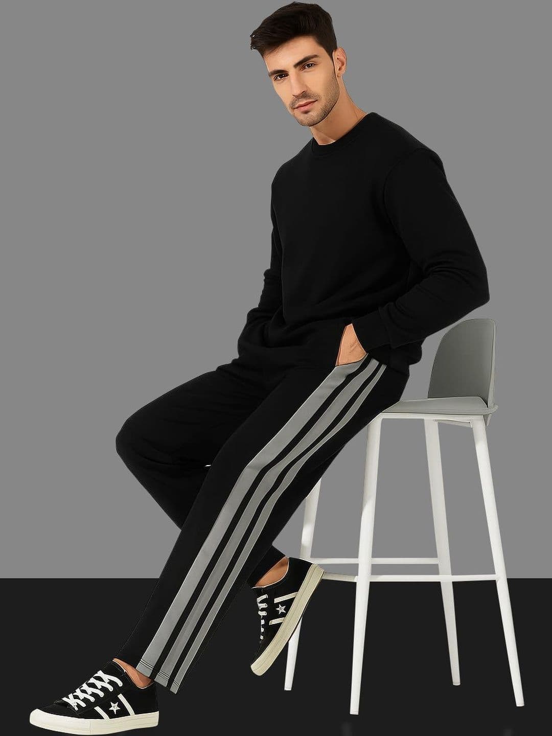 culish Men Regular Fit Striped Training Track Pants - view 1