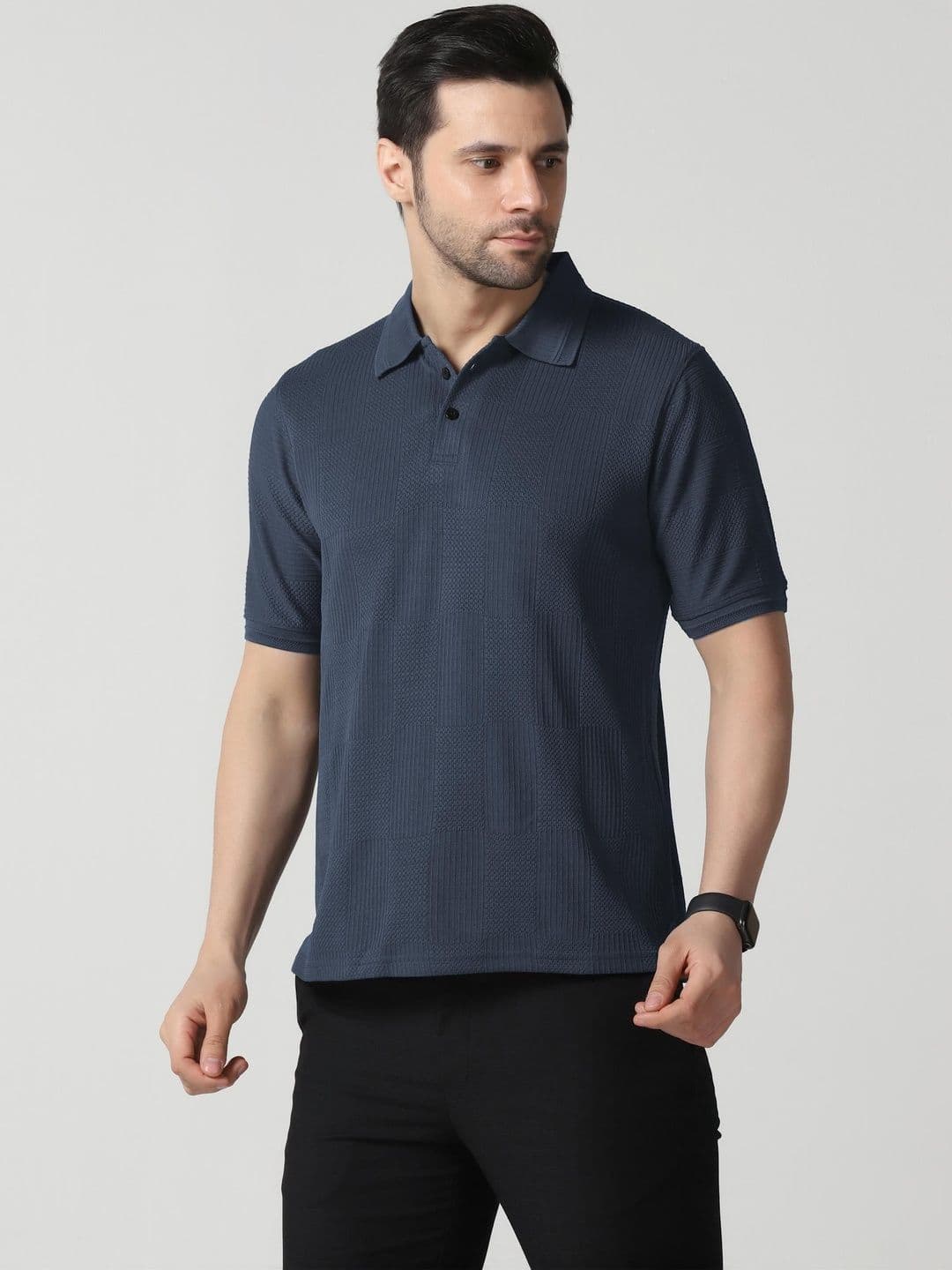 The Roadster Lifestyle Co. Self Design Polo Collar Tshirt - view 1