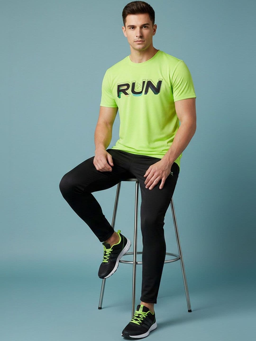 HRX by Hrithik Roshan Typography Printed T-shirt - view 1