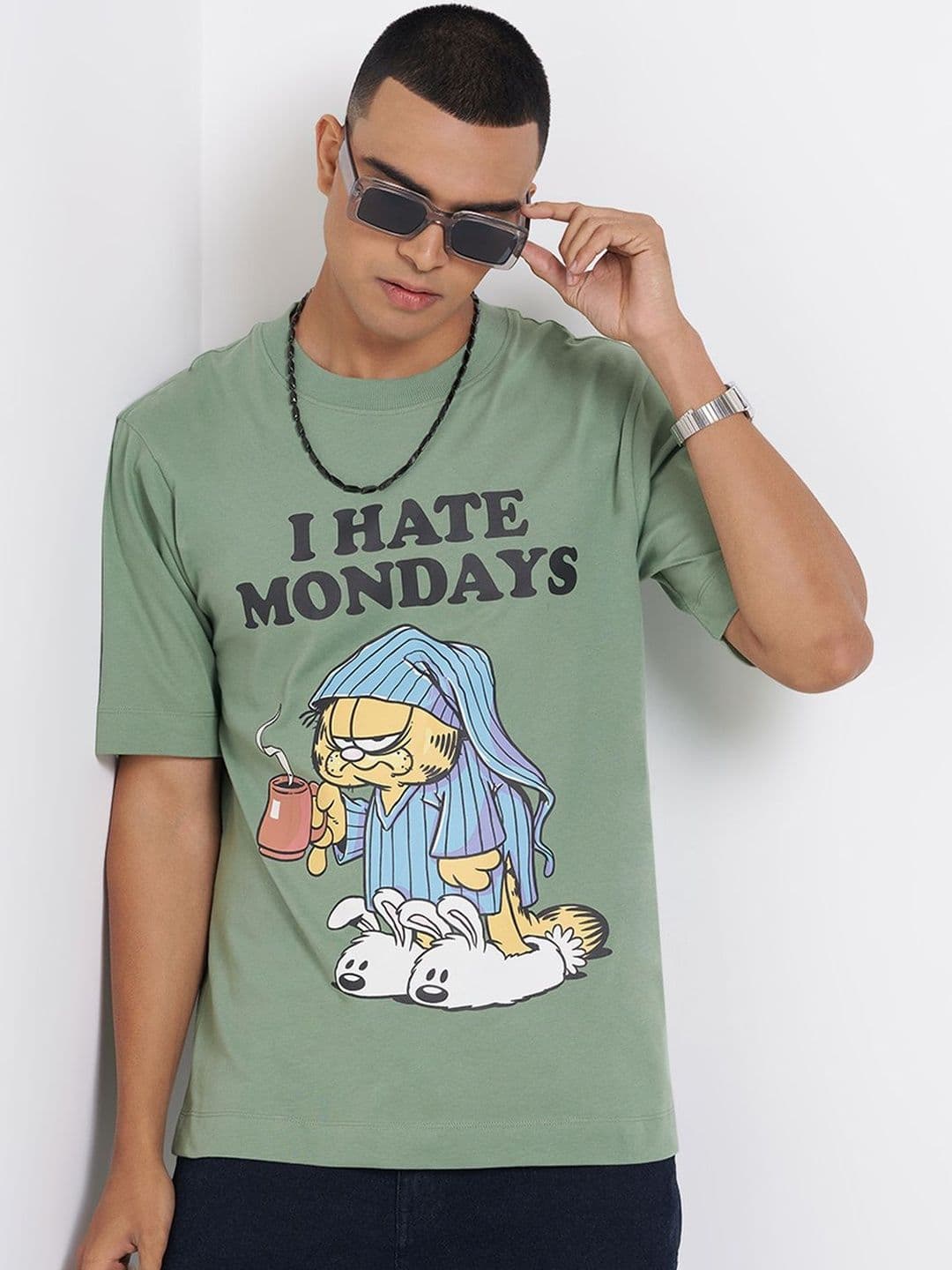 SF JEANS by Pantaloons Men Garfield Printed T-shirt - view 1