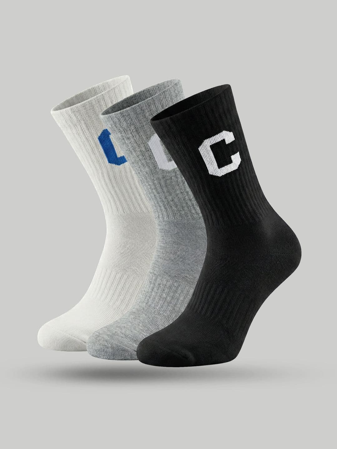 XYXX Men Pack of 3 Assorted Patterned Above Ankle Socks - view 1