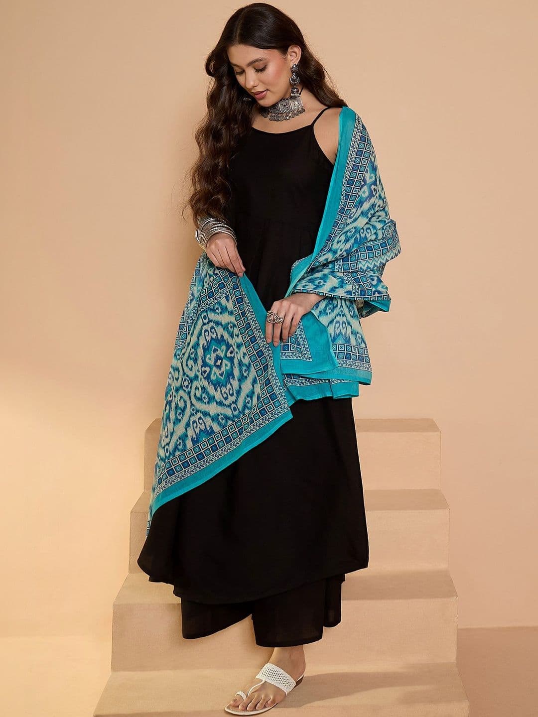 InWeave Ethnic Motifs Printed Dupatta - view 1