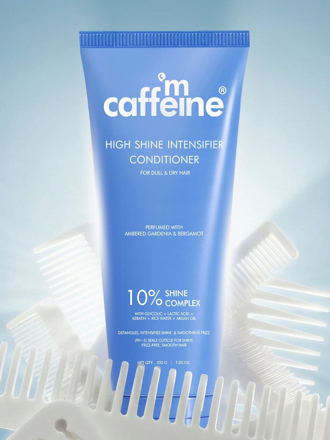 MCaffeine Glossy Hair Conditioner 10% Shine Complex Shinier Hair 48Hr Anti Frizz 200 G - view 1