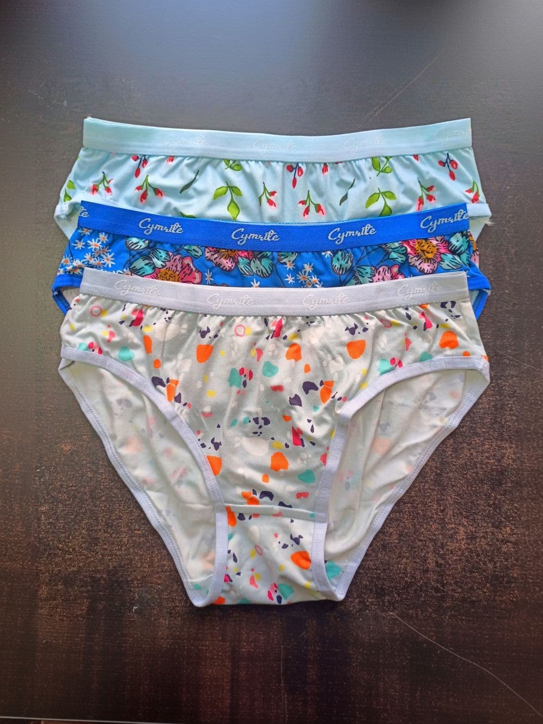 CYMRITE Pack of 3 Printed Cotton Basic Briefs - view 1