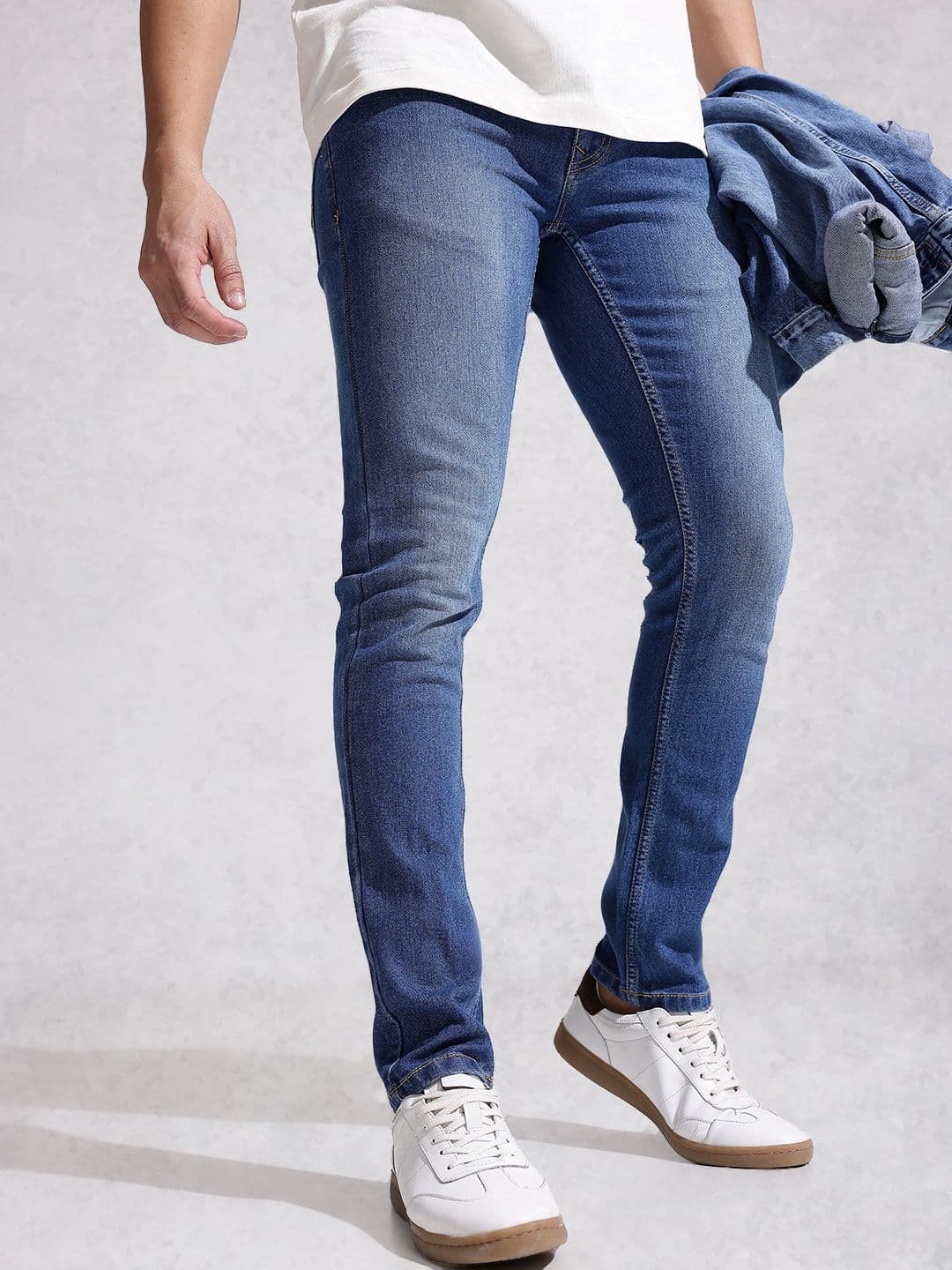 WROGN Men Slim Fit Light Fade Stretchable Jeans - view 1