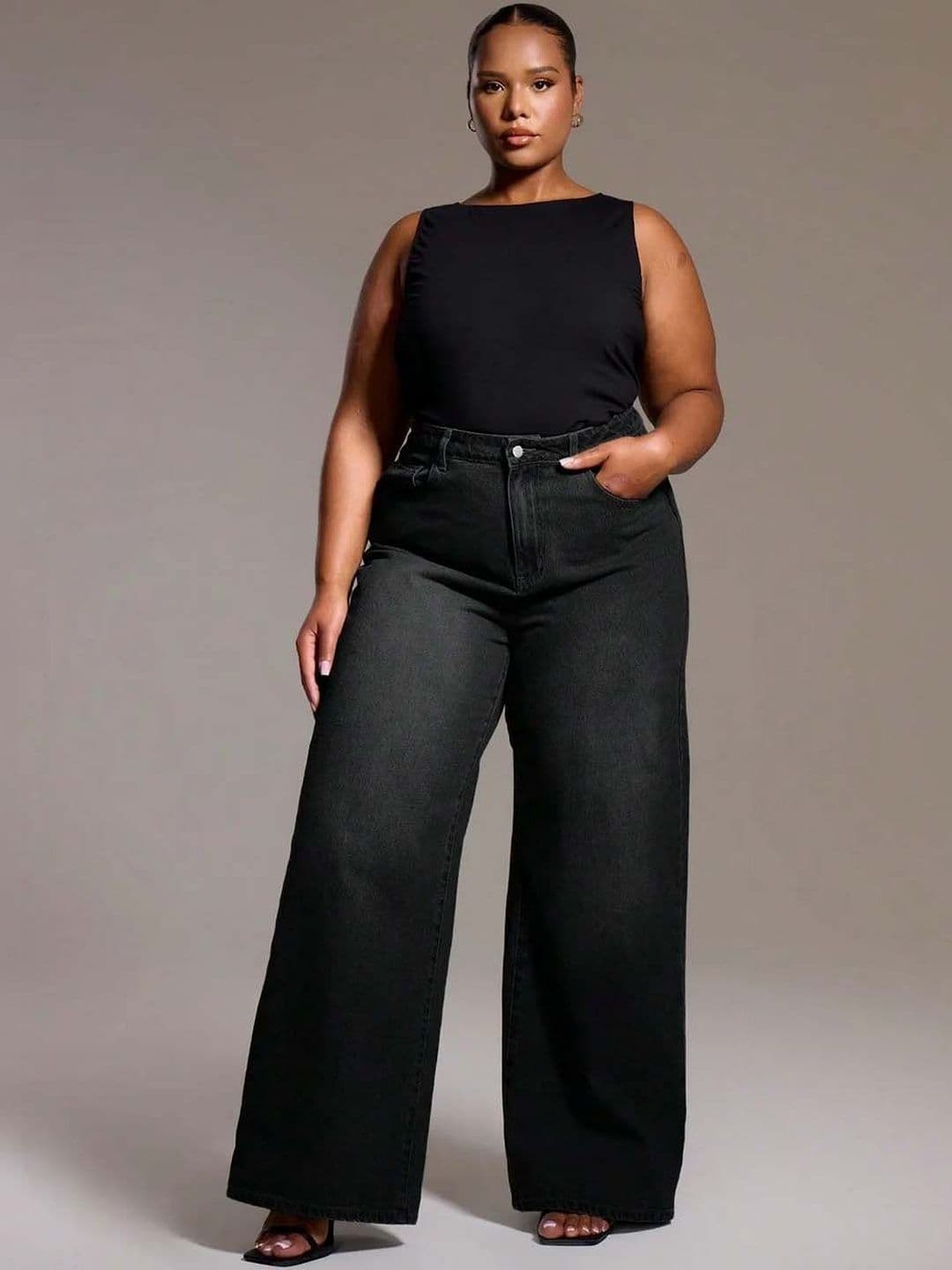 Stylecast X Kotty Women Trendy Wide Fit Denim Jeans - view 1