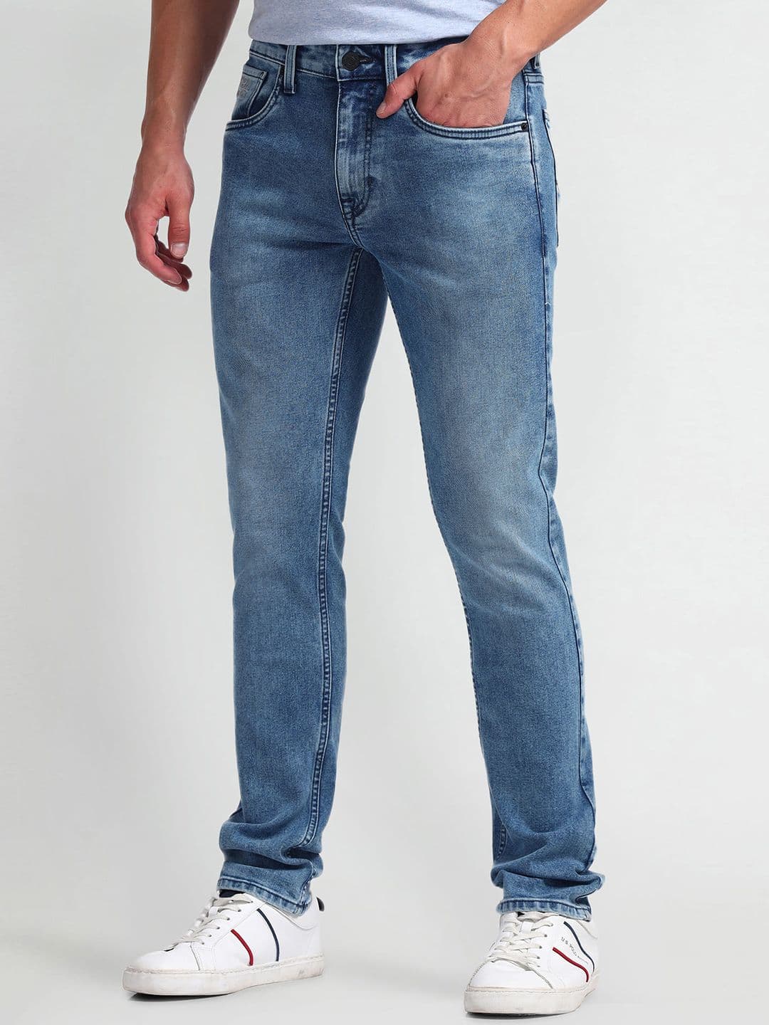 U.S. Polo Assn. Denim Co. Men Regallo Skinny Fit Heavy Fade Stretchable Jeans - view 1