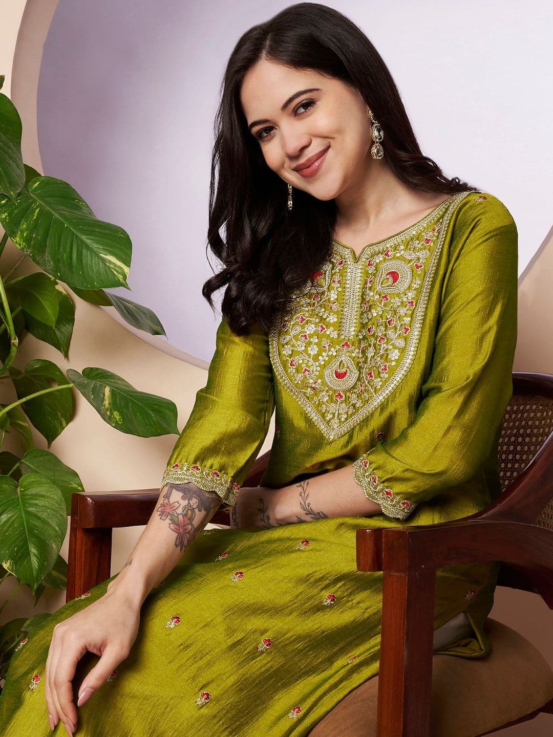 rarethread Women Floral Kurta - view 1