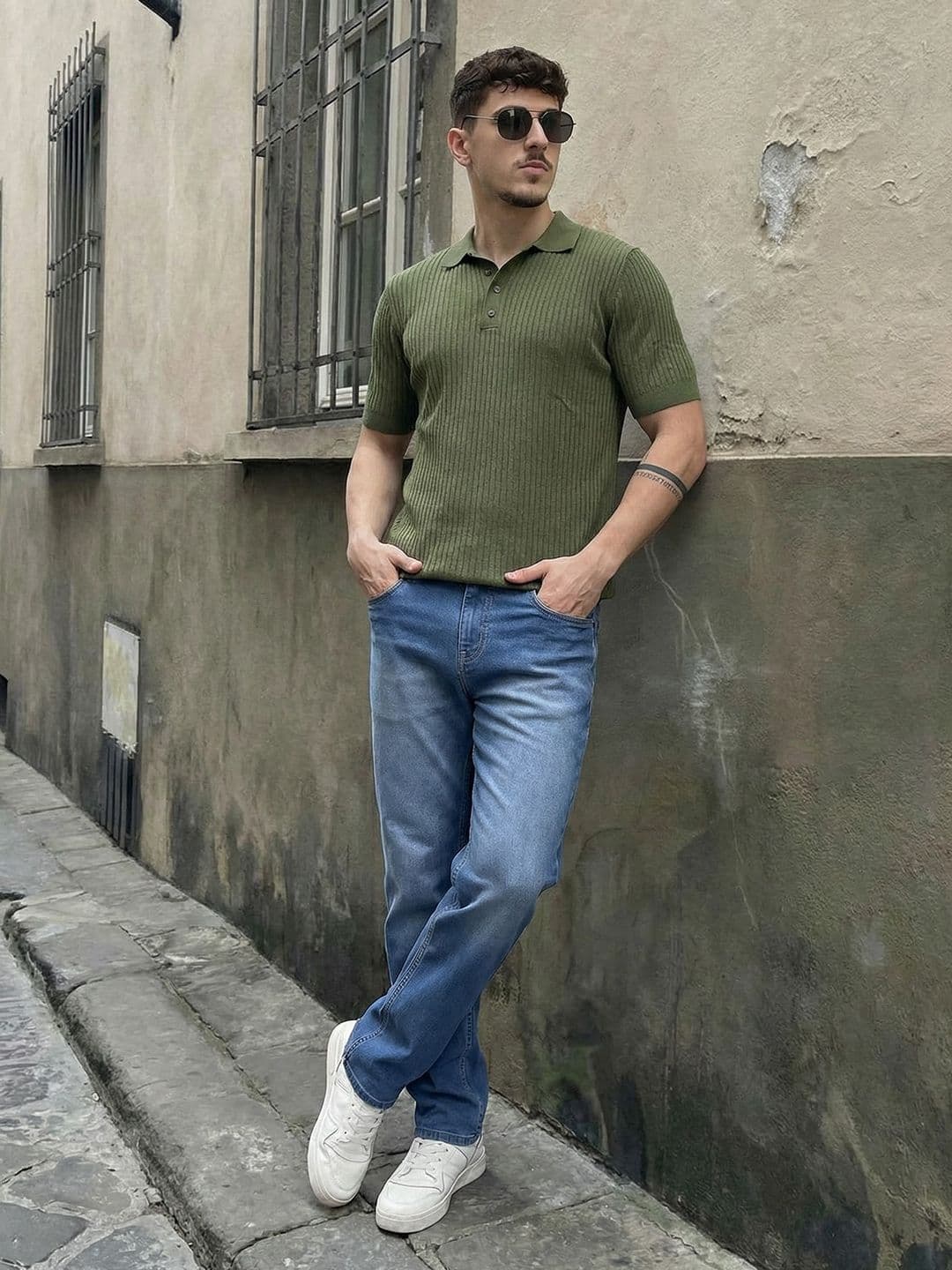 The Roadster Life Co. Men Straight Fit Mid-Rise Light Fade Stretchable Jeans - view 1