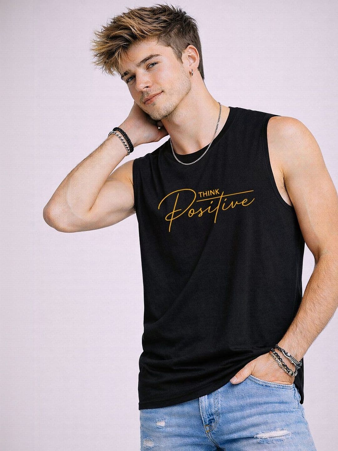 INVICTUS Men Typography Printed Round Neck Relaxed Fit T-shirt - view 1