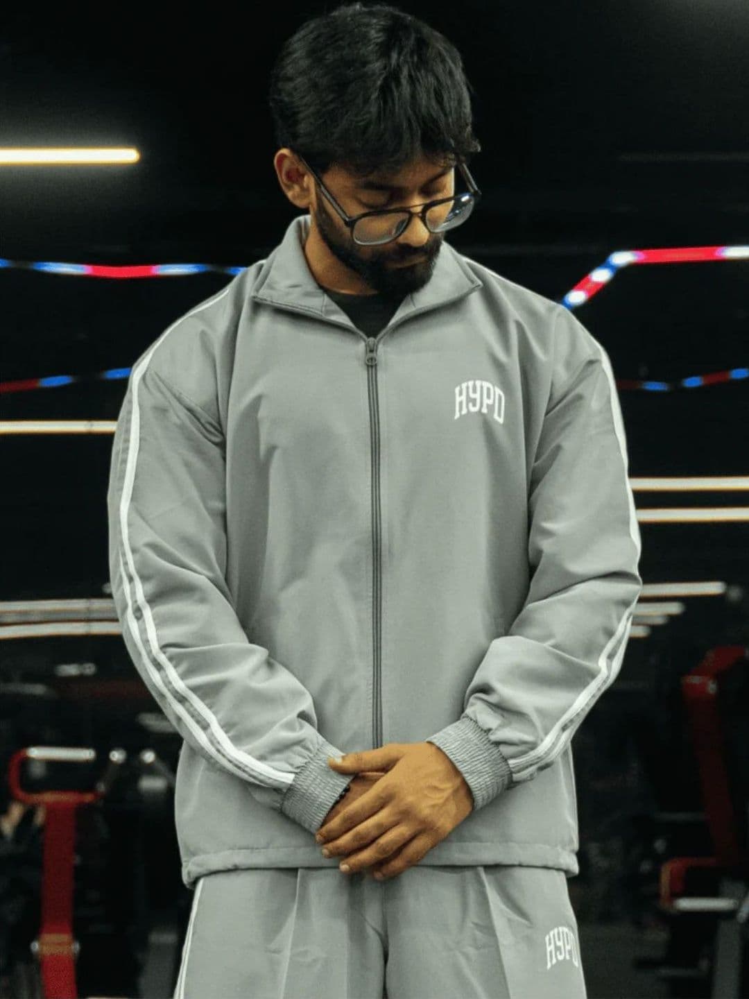 HYPD Men Striped Training or Gym Sporty Jacket - view 1