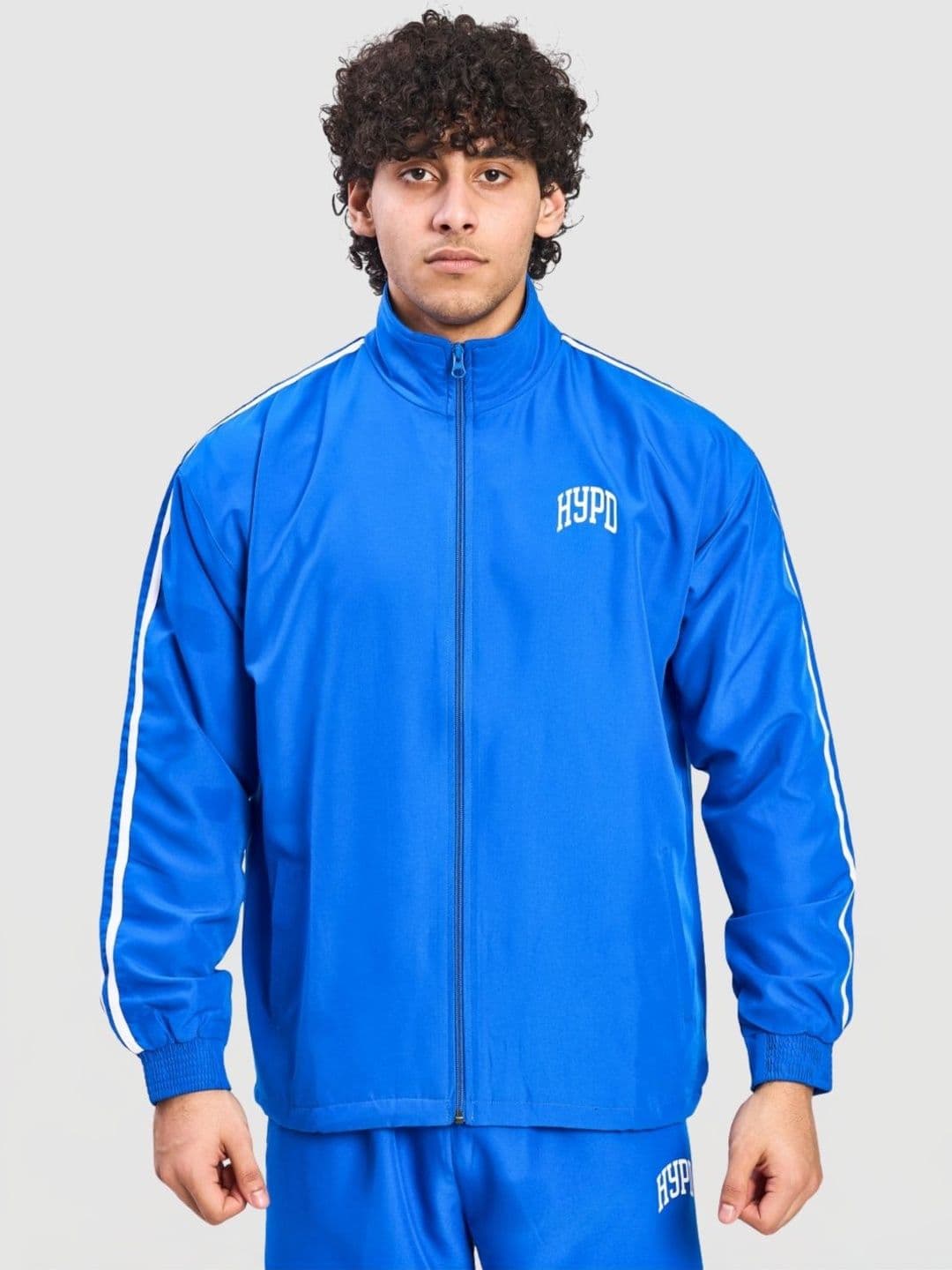 HYPD Men Brand Logo Colourblocked Lightweight Training or Gym Sporty Jacket - view 1