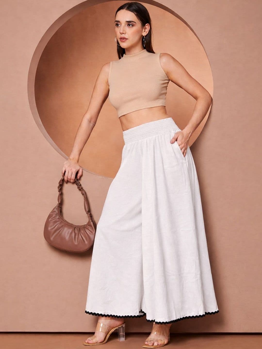 LookShine Women Flared Palazzos - view 1