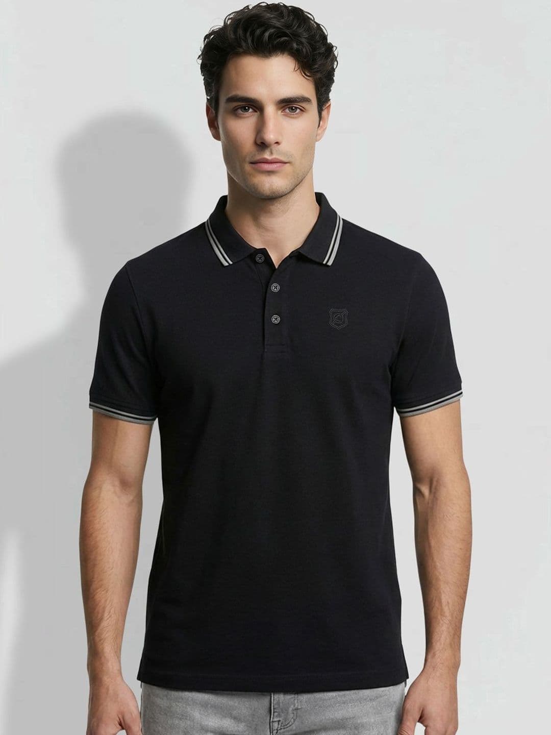 Being Human Men Brand Logo Polo Collar T-shirt - view 1