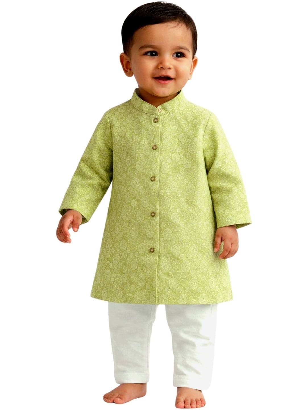 Sangria Boys Mandarin Collar Sherwani - view 1