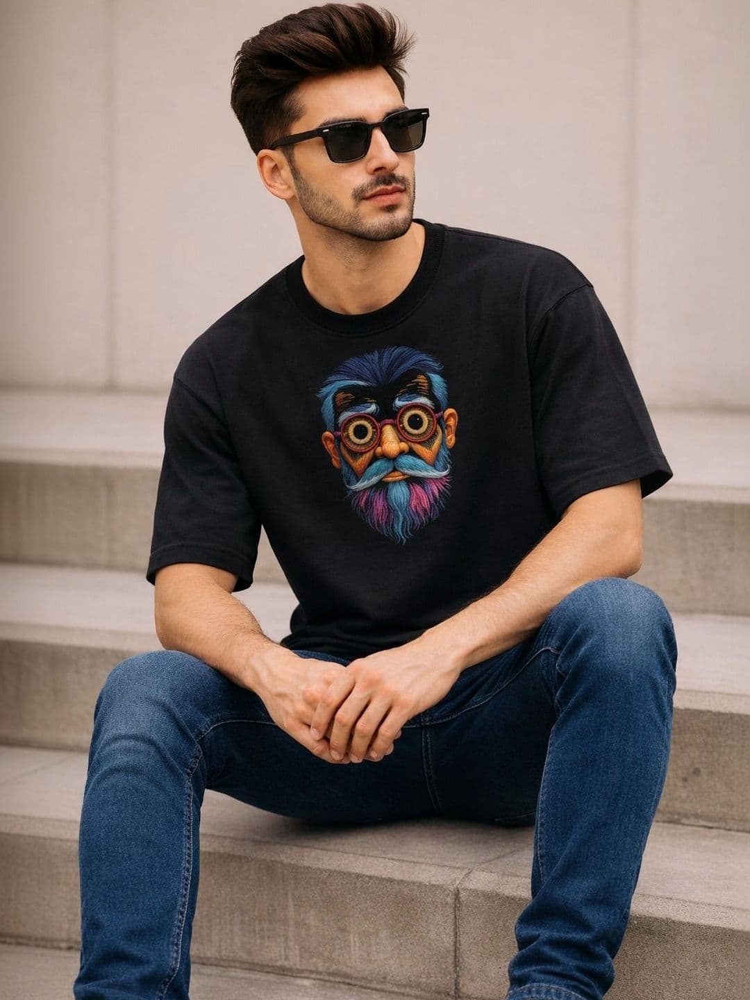 R.Code by The Roadster Life Co. Men Printed T-shirt - view 1