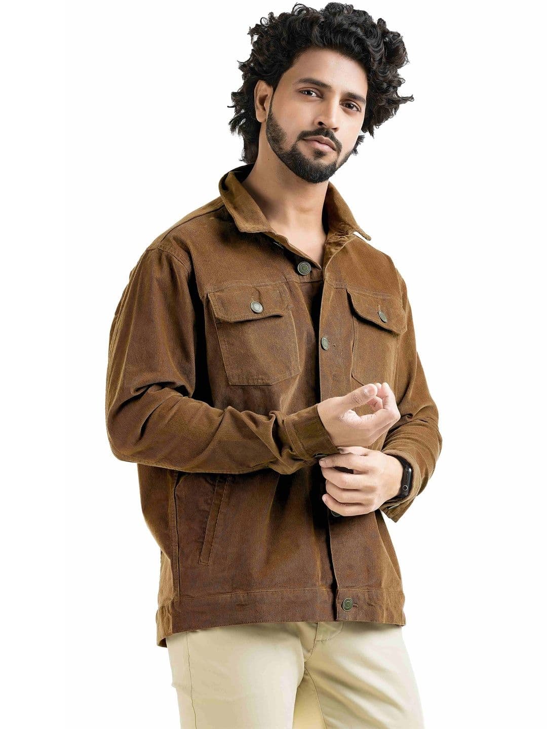 BELANO Men Corduroy Bomber Jacket - view 1