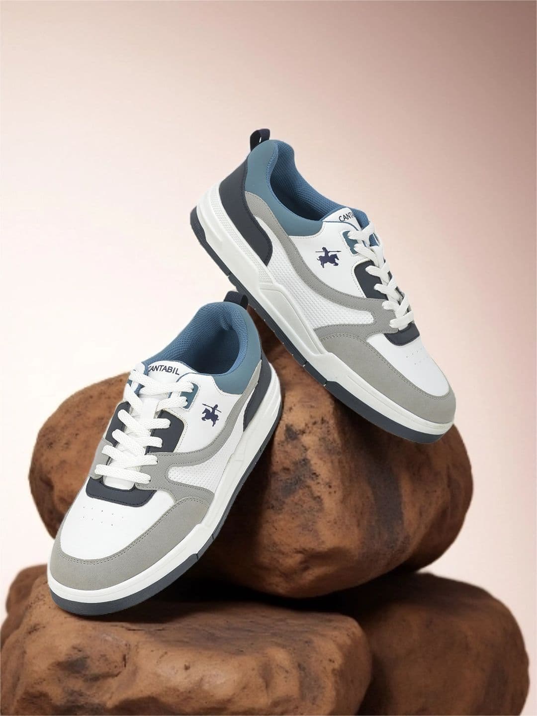 Cantabil Men Colourblocked PU Sneakers - view 1