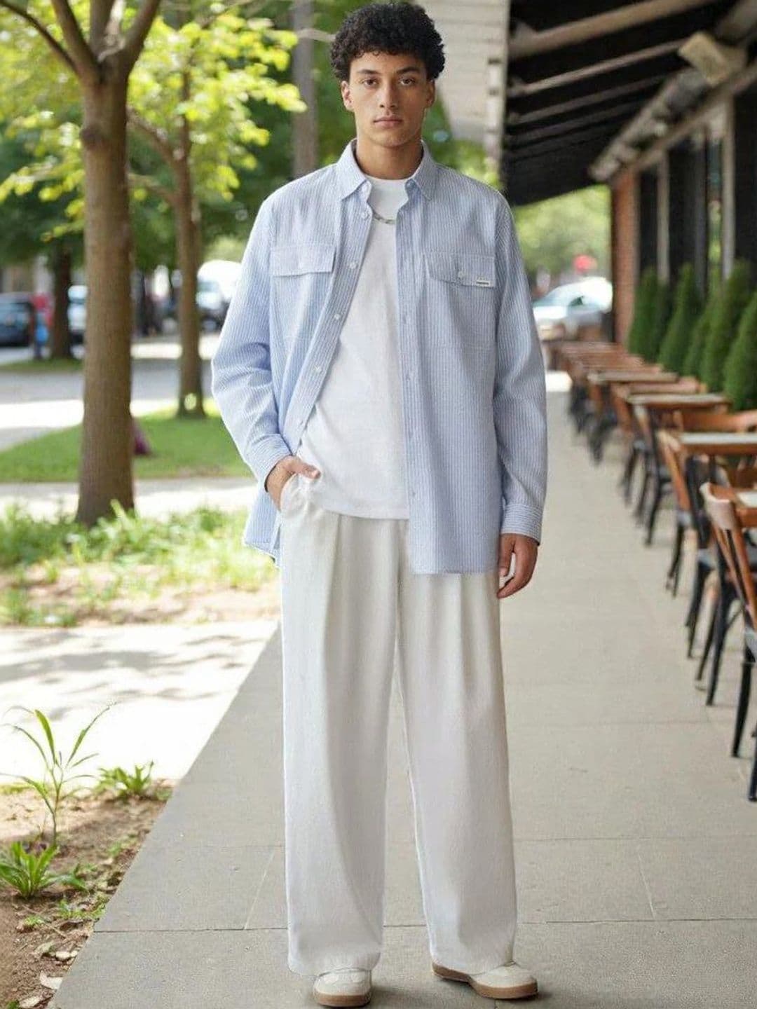 Stylecast X Kotty Mens Pleated Korean Trousers - view 1