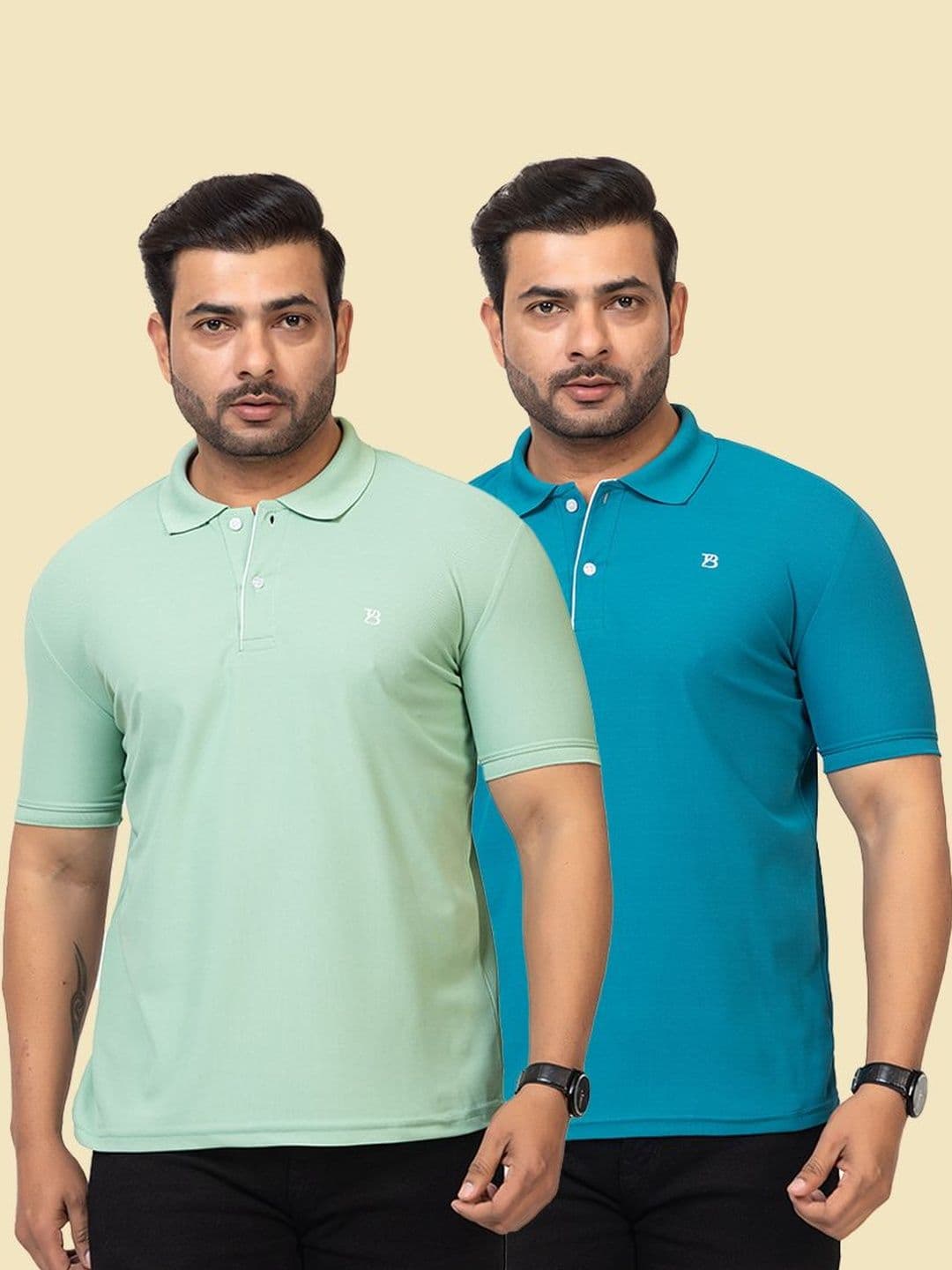 GEE 5 Men Brand Logo Polo Collar T-shirt - view 1