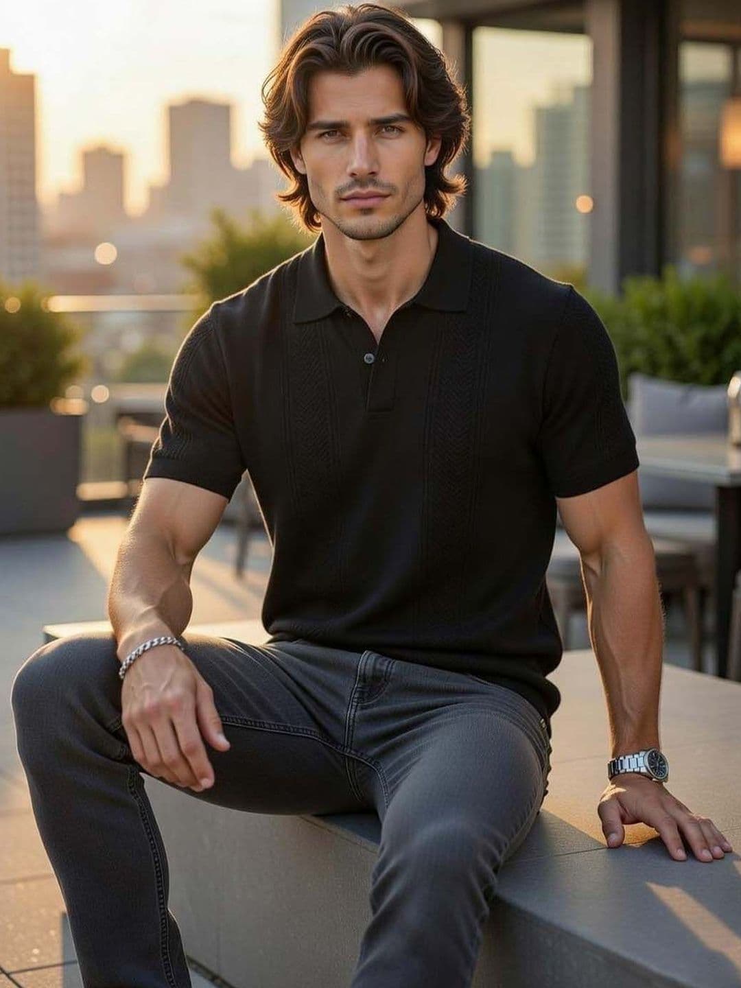 SZN Men Polo Collar T-shirt - view 1
