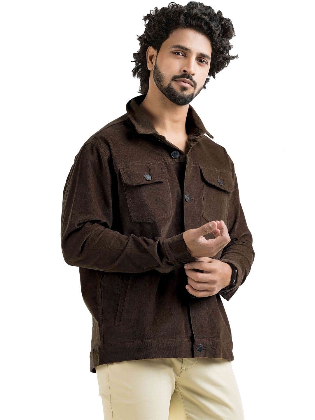 BELANO Men Corduroy Woven Jacket - view 1