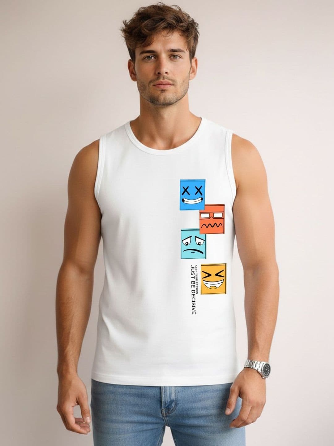 CRYPTIC Printed Assorted Cotton Tank - view 1