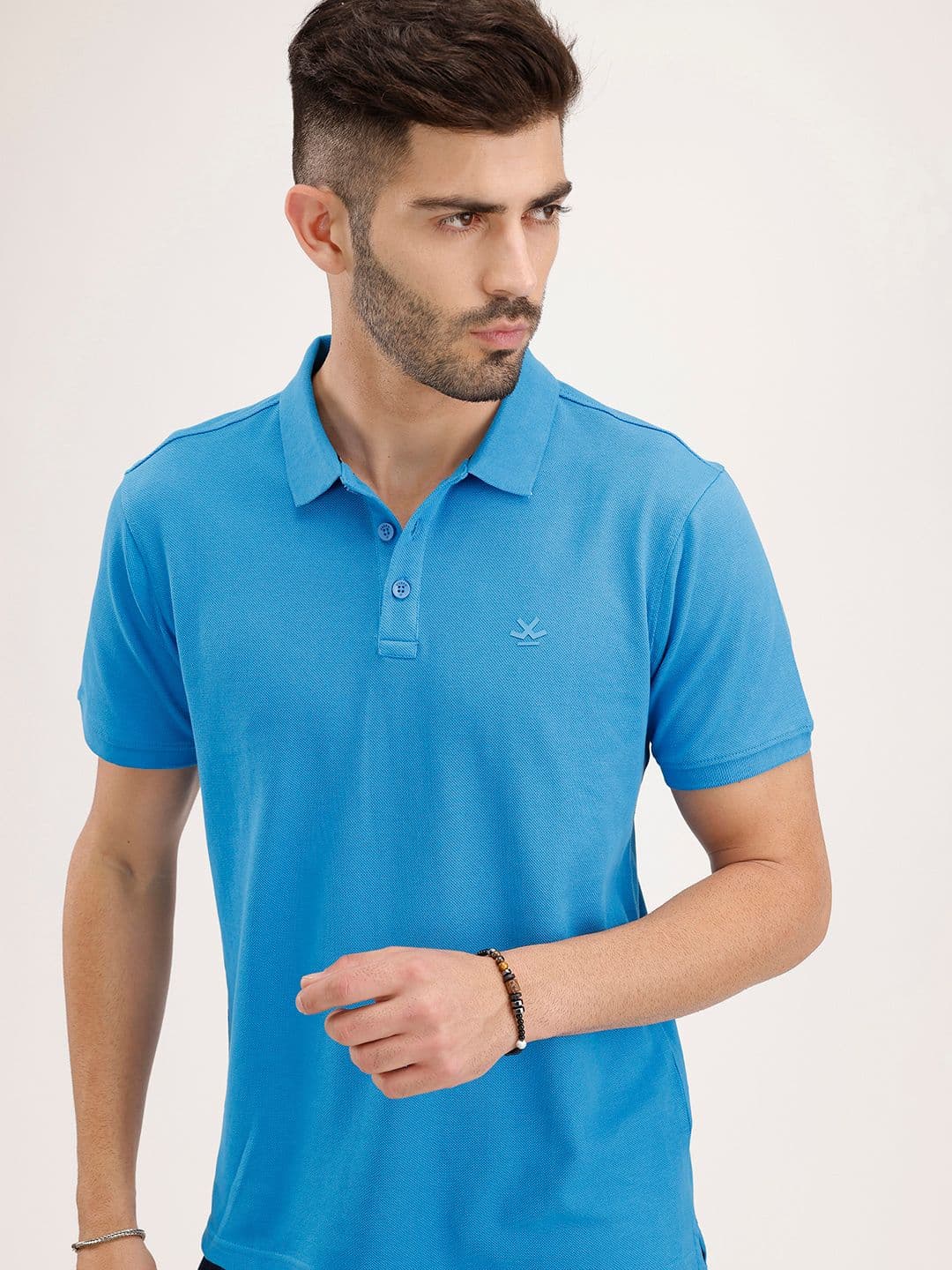 WROGN Slim Fit Polo Collar Pure Cotton T-shirt - view 1