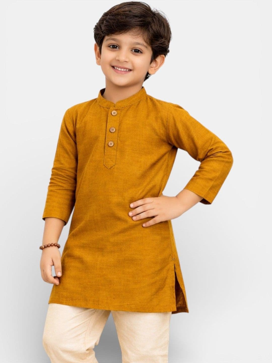 TATTVA Boys Mandarin Collar Cotton Kurta - view 1