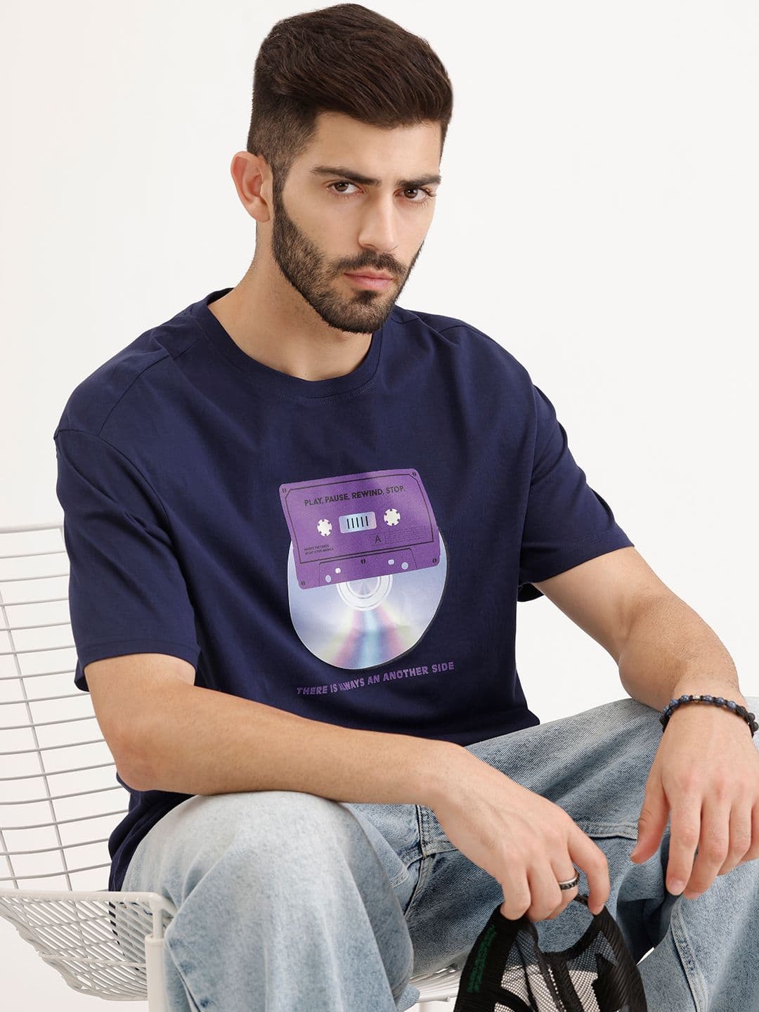 WROGN Graphic Printed Pure Cotton T-shirt - view 1