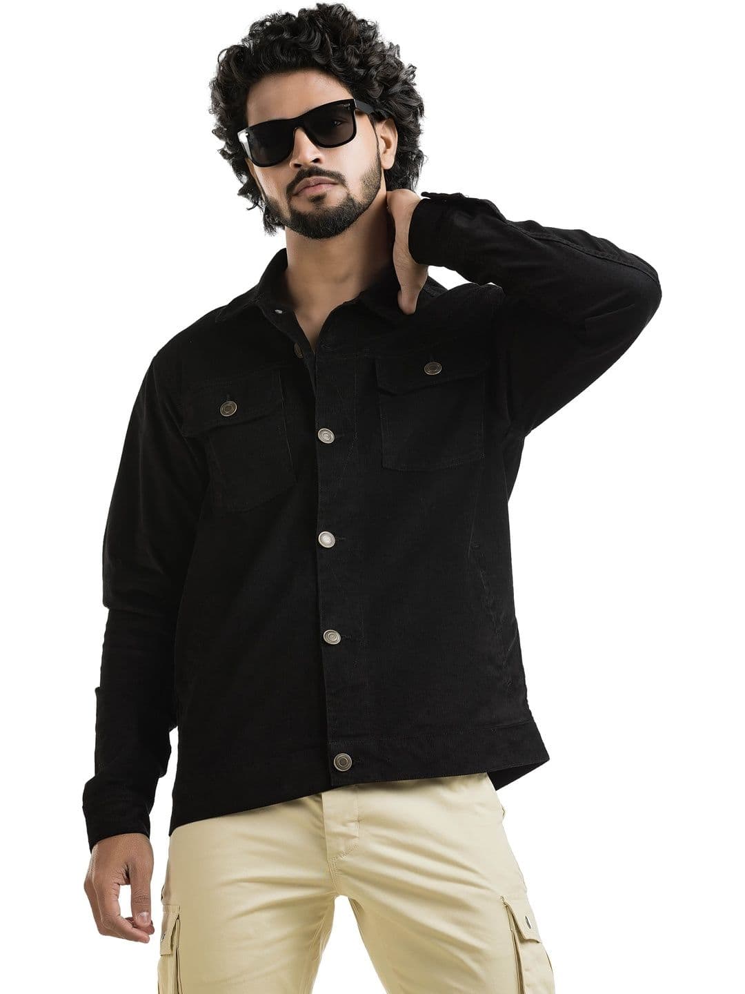 BELANO Men Corduroy Bomber Jacket - view 1