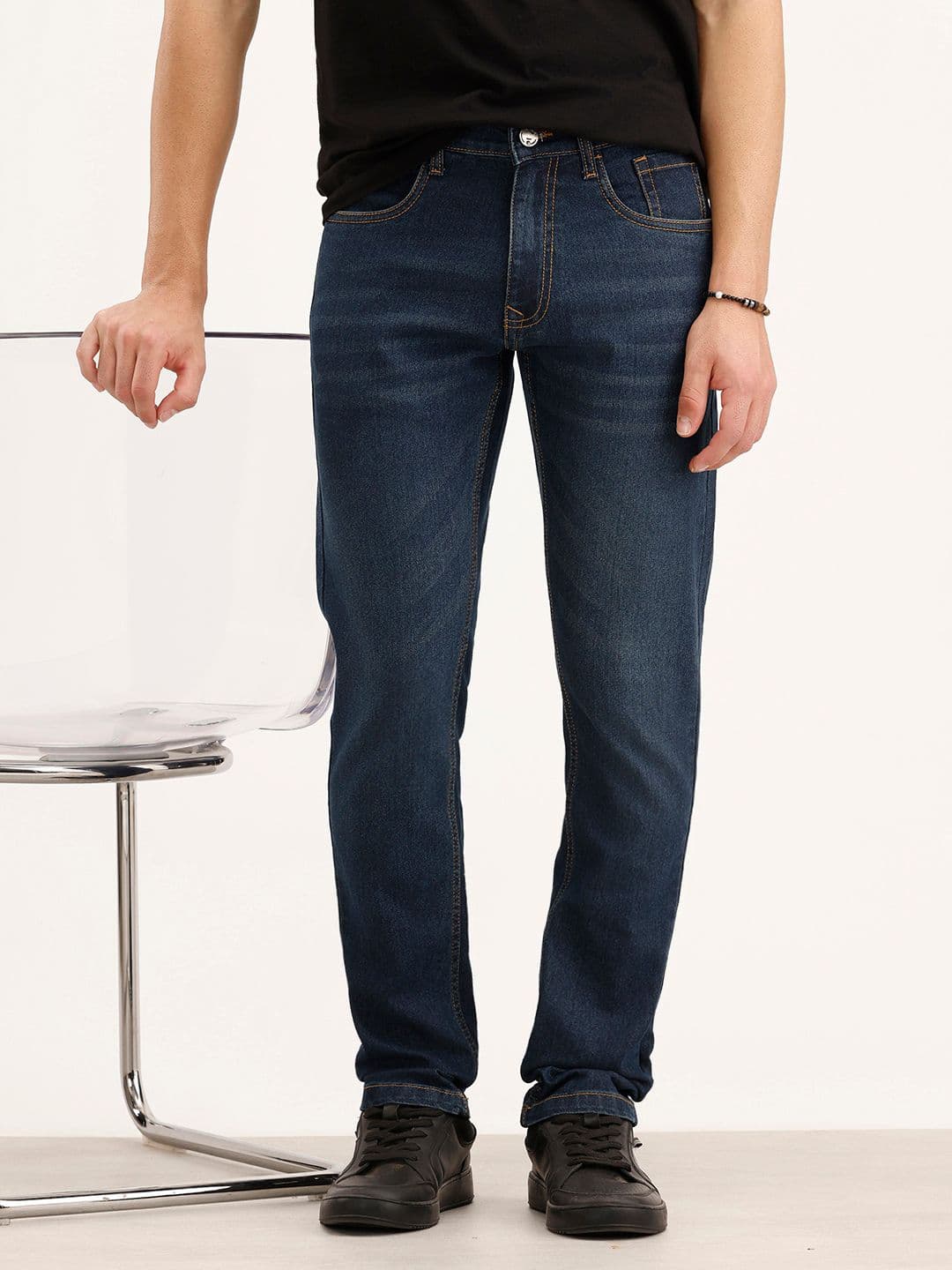 WROGN Men Slim Fit Stretchable Jeans - view 1