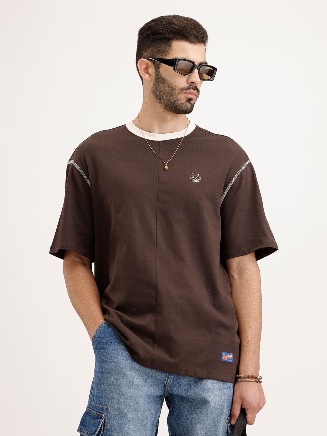 WROGN Oversized Fit Pure Cotton T-shirt - view 1