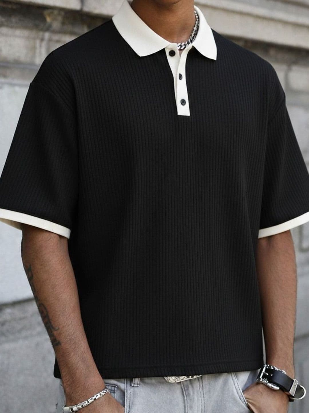 Mobox Men Polo Collar T-shirt - view 1