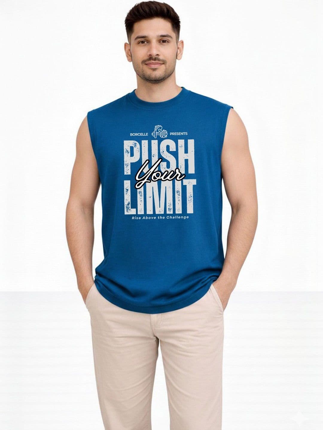 Organic Chics Printed Cotton Gym Vest - view 1