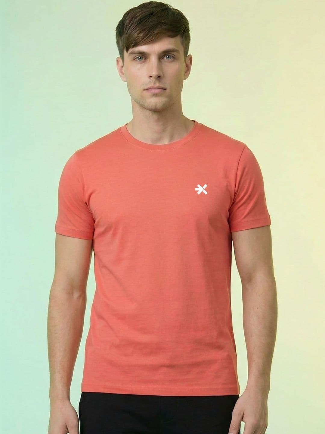 HRX by Hrithik Roshan Men Brand Logo Printed Pure Cotton Blend T-shirt - view 1