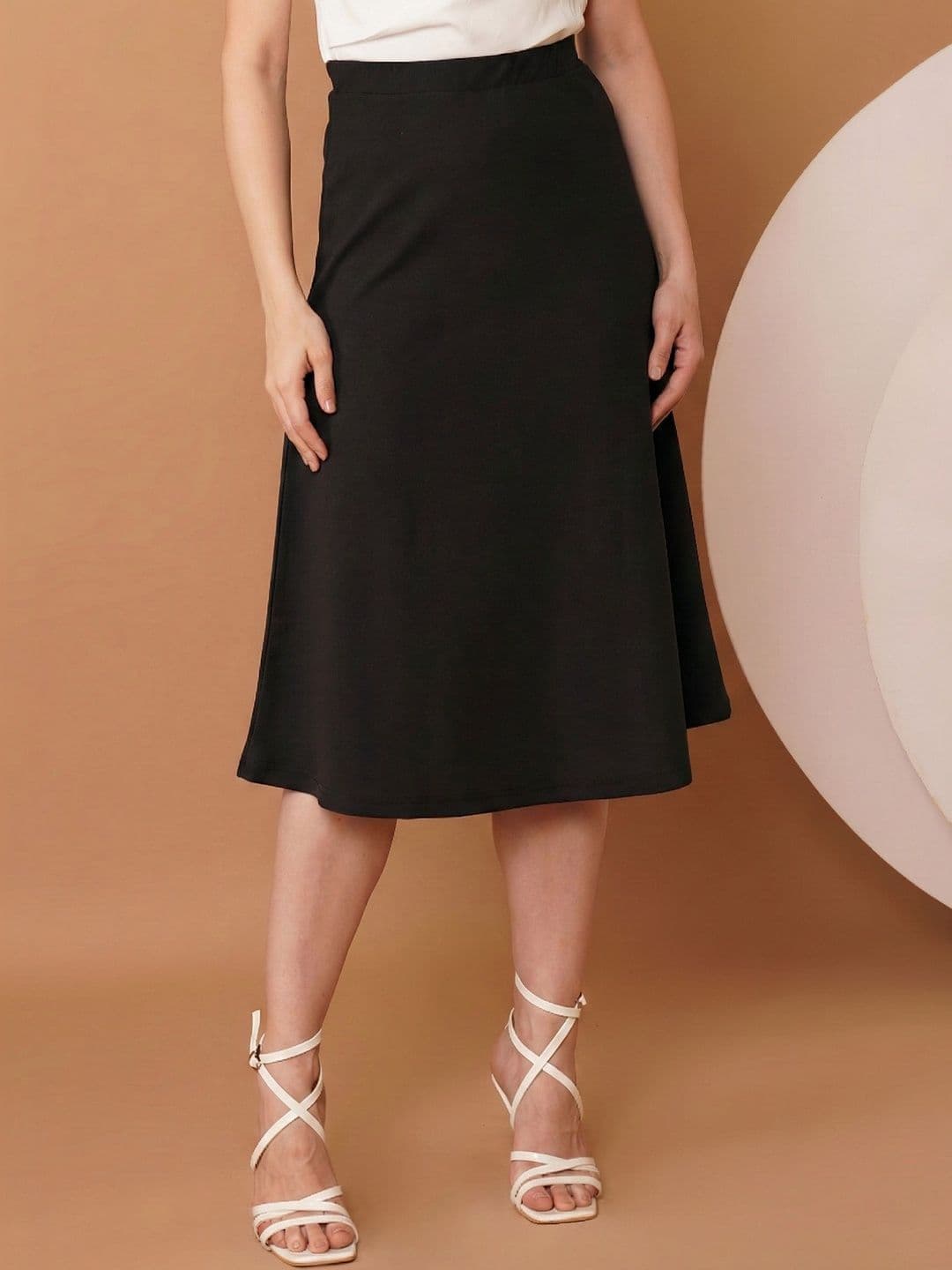 Chemistry Women Scuba Midi A-Line Skirt - view 1