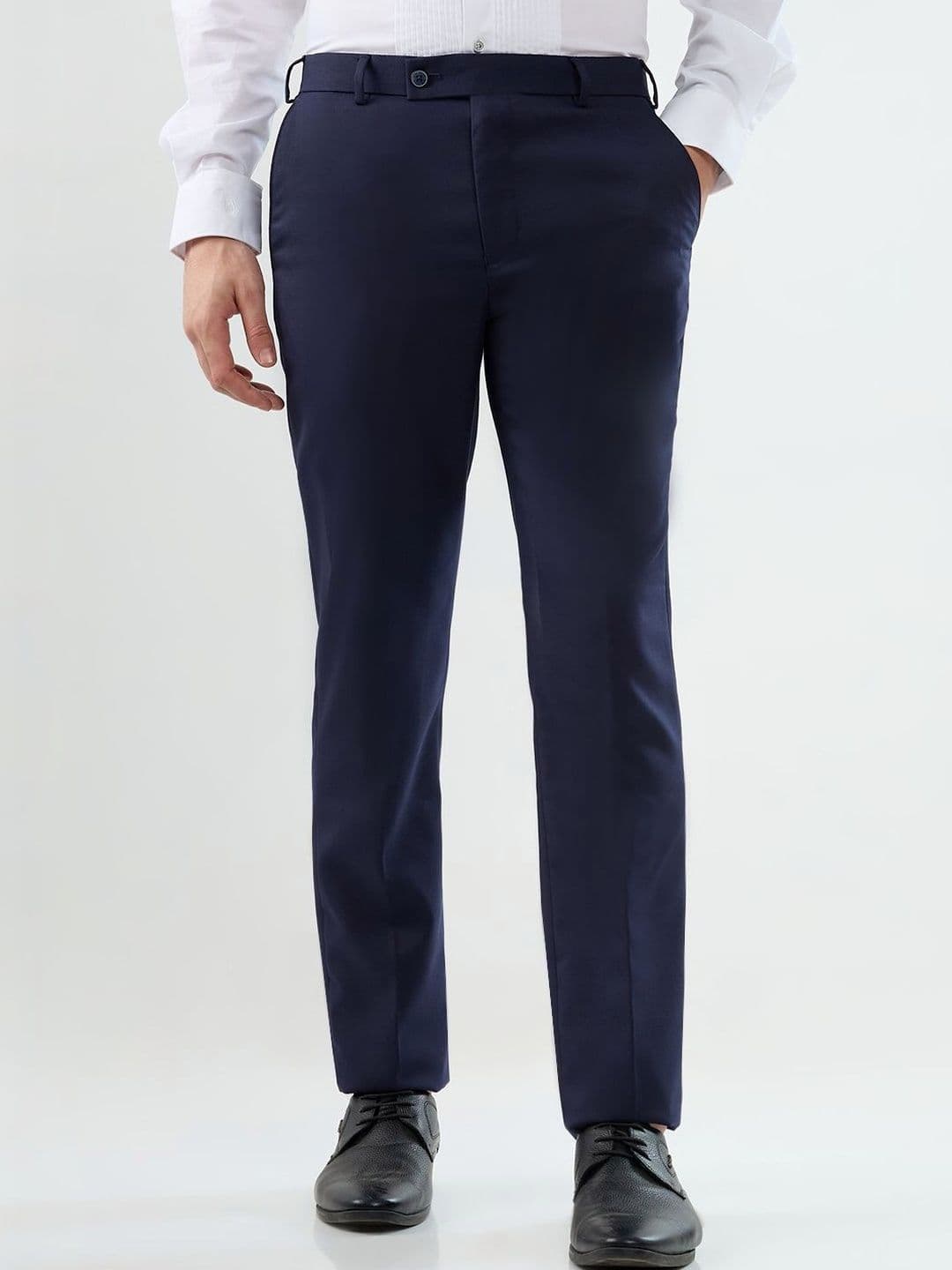 Park Avenue Men Smart Slim Fit Easy Wash Trousers - view 1