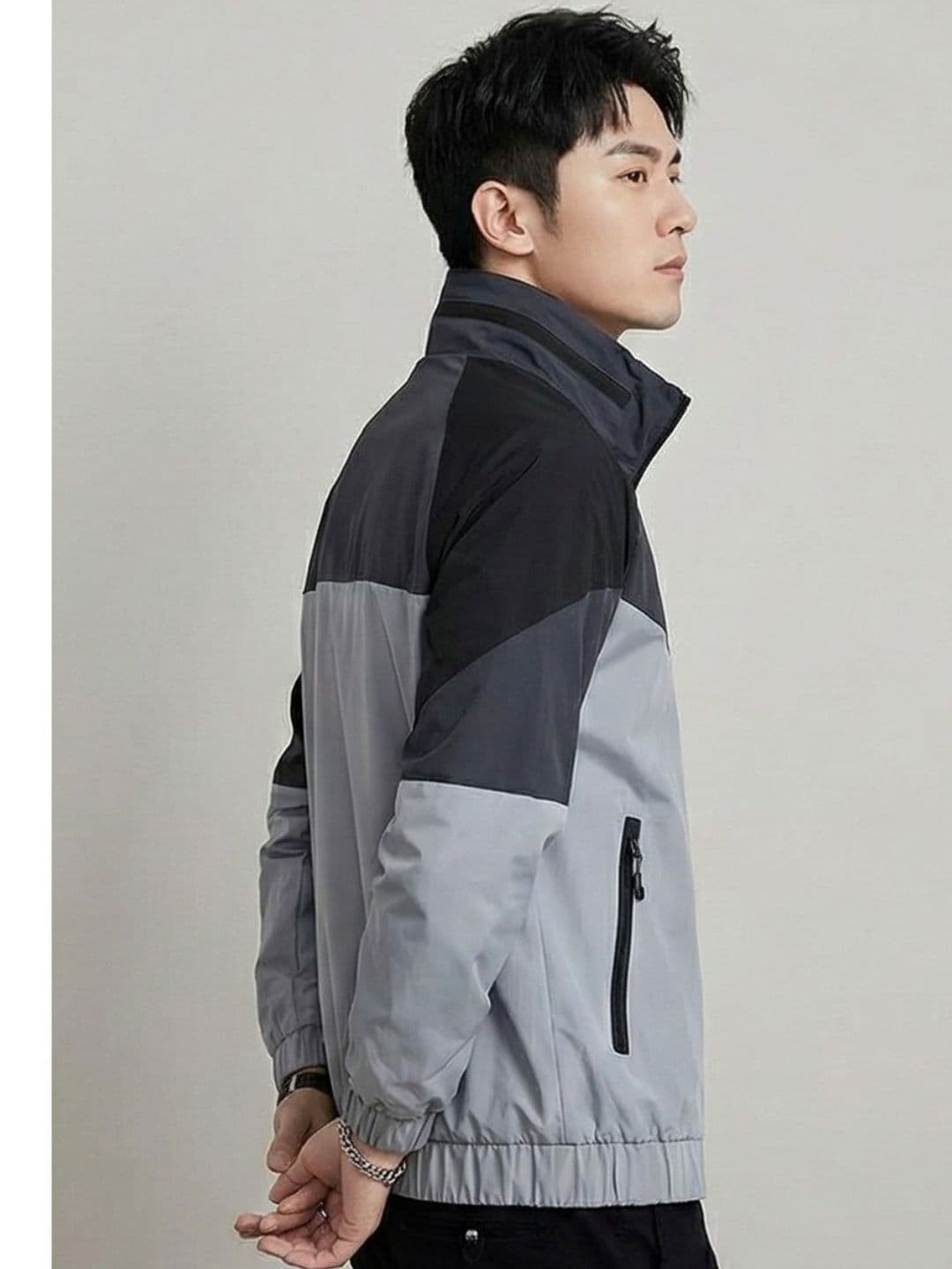 MIA FASHION Men Colourblocked Lightweight Sporty Jacket - view 1