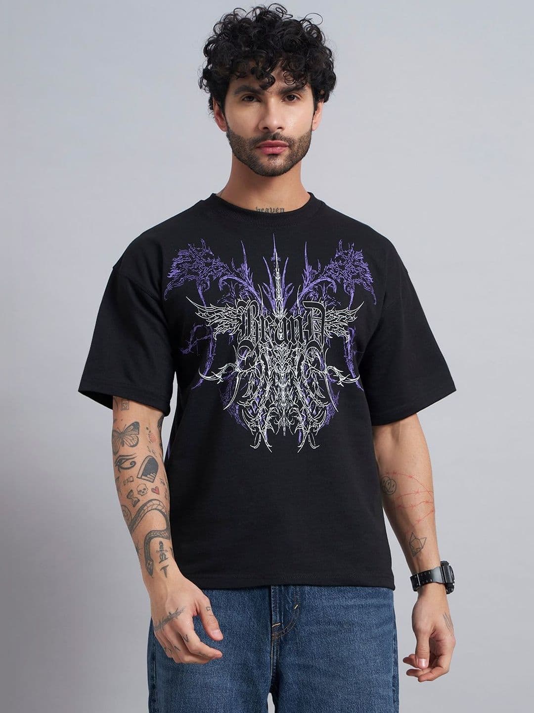 ZEN1 FASHION Men Oversized Graphic T-shirt - view 1
