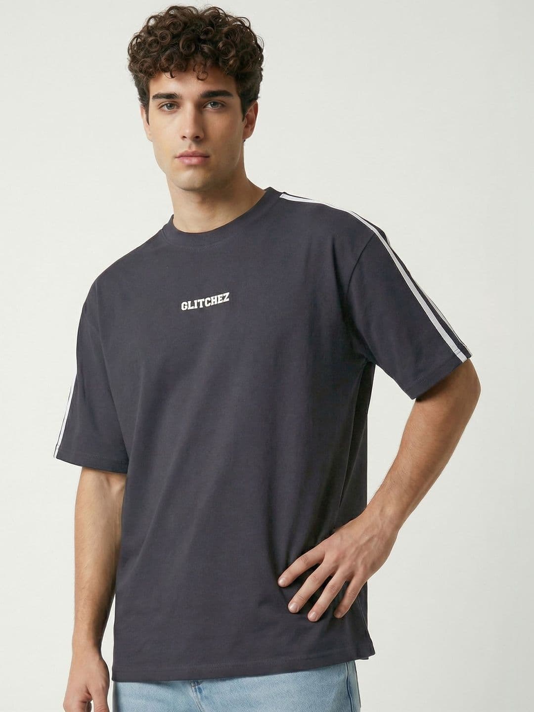 glitchez Men Typography Printed T-shirt - view 1