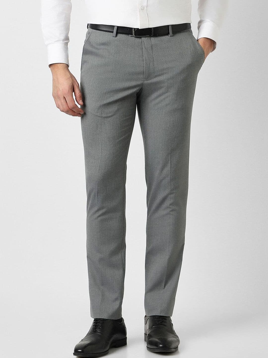 Peter England Men Slim Fit Trousers - view 1