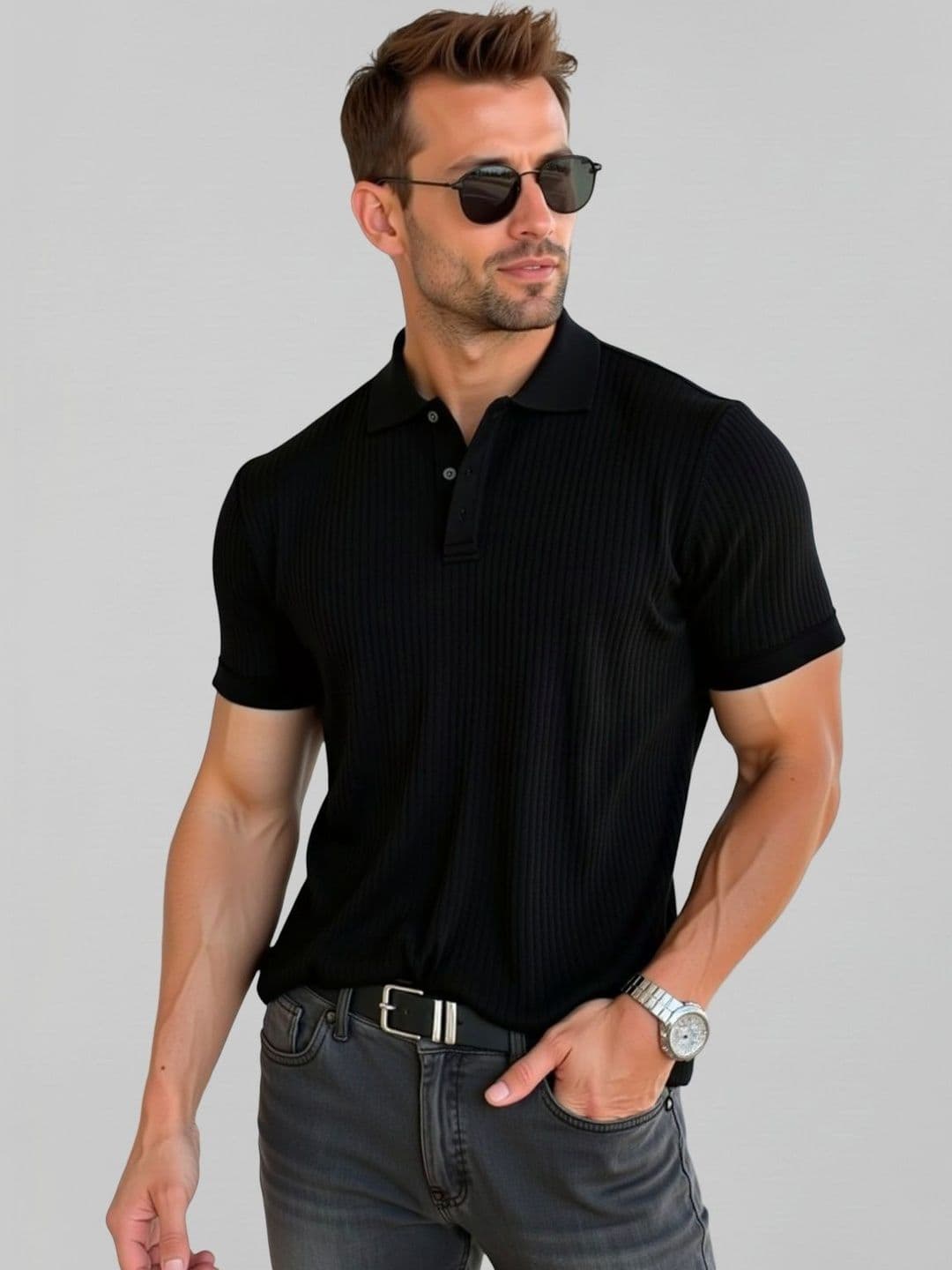 Fashion And Youth Men Polo Collar T-shirt - view 1