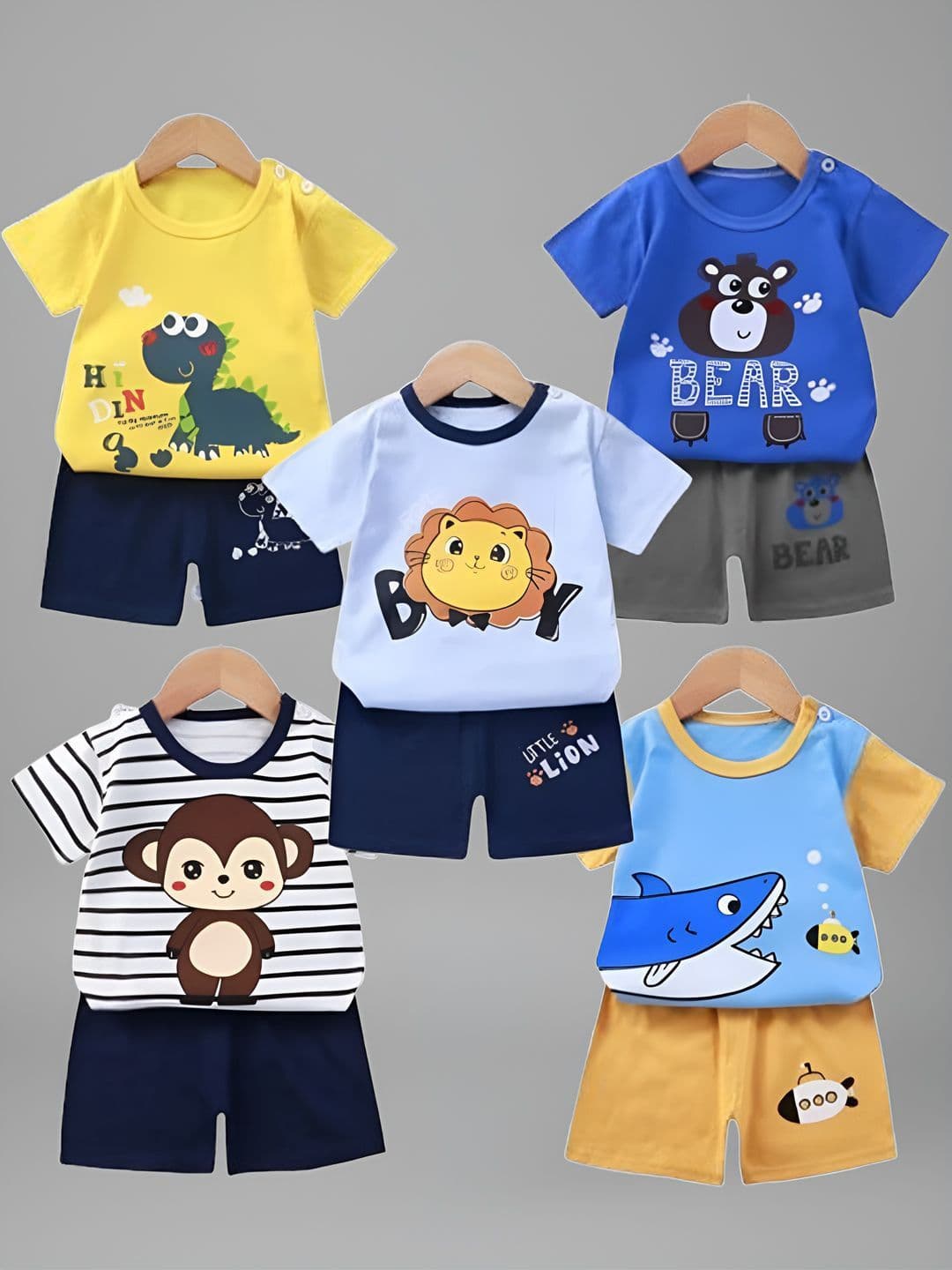 PY PINKYOU Unisex Kids Printed T-shirt with Shorts - view 1