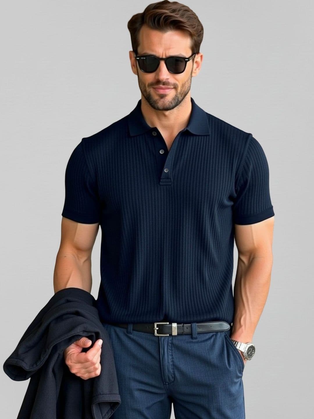 Fashion And Youth Men Polo Collar T-shirt - view 1